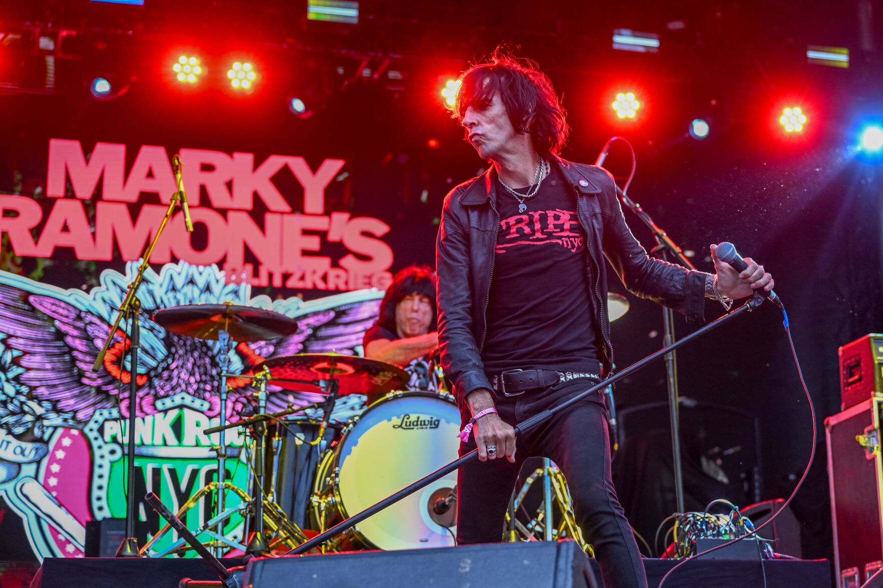 Marky Ramone at 1st day of Louder Than Life 2024 in Louisville